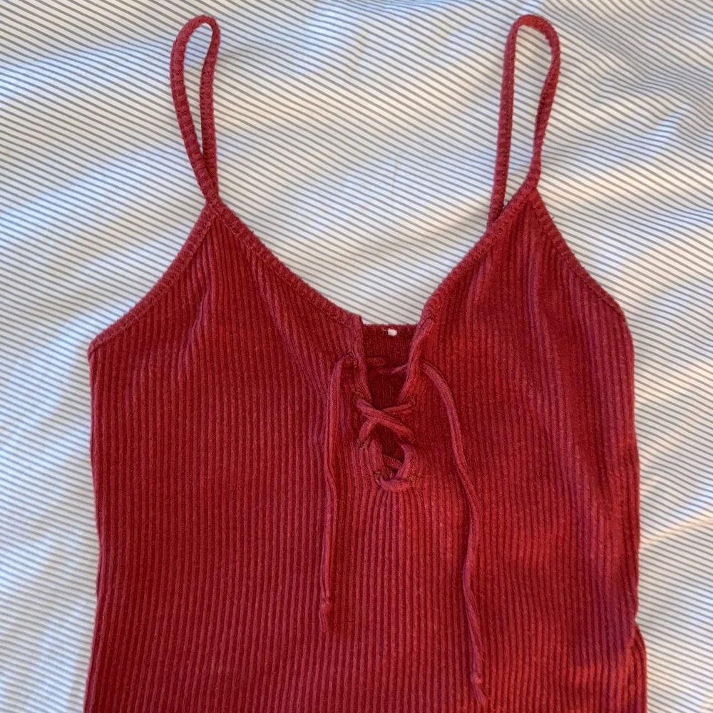 Braided, Ribbed Crop Top